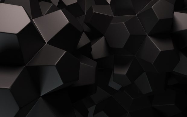 Black 3D HD Wallpaper Computer.