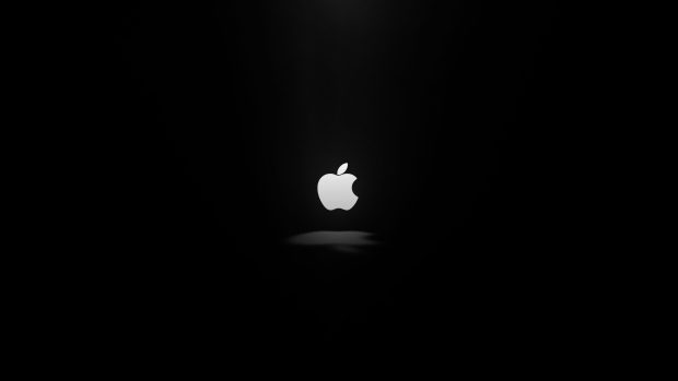Black 4K Apple Background HD.