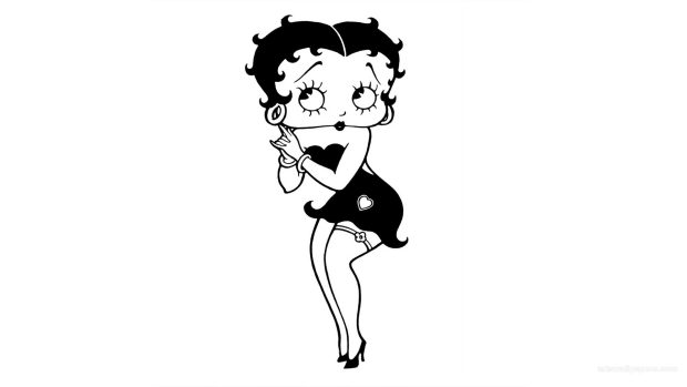 Black And White Betty Boop Wallpaper HD.
