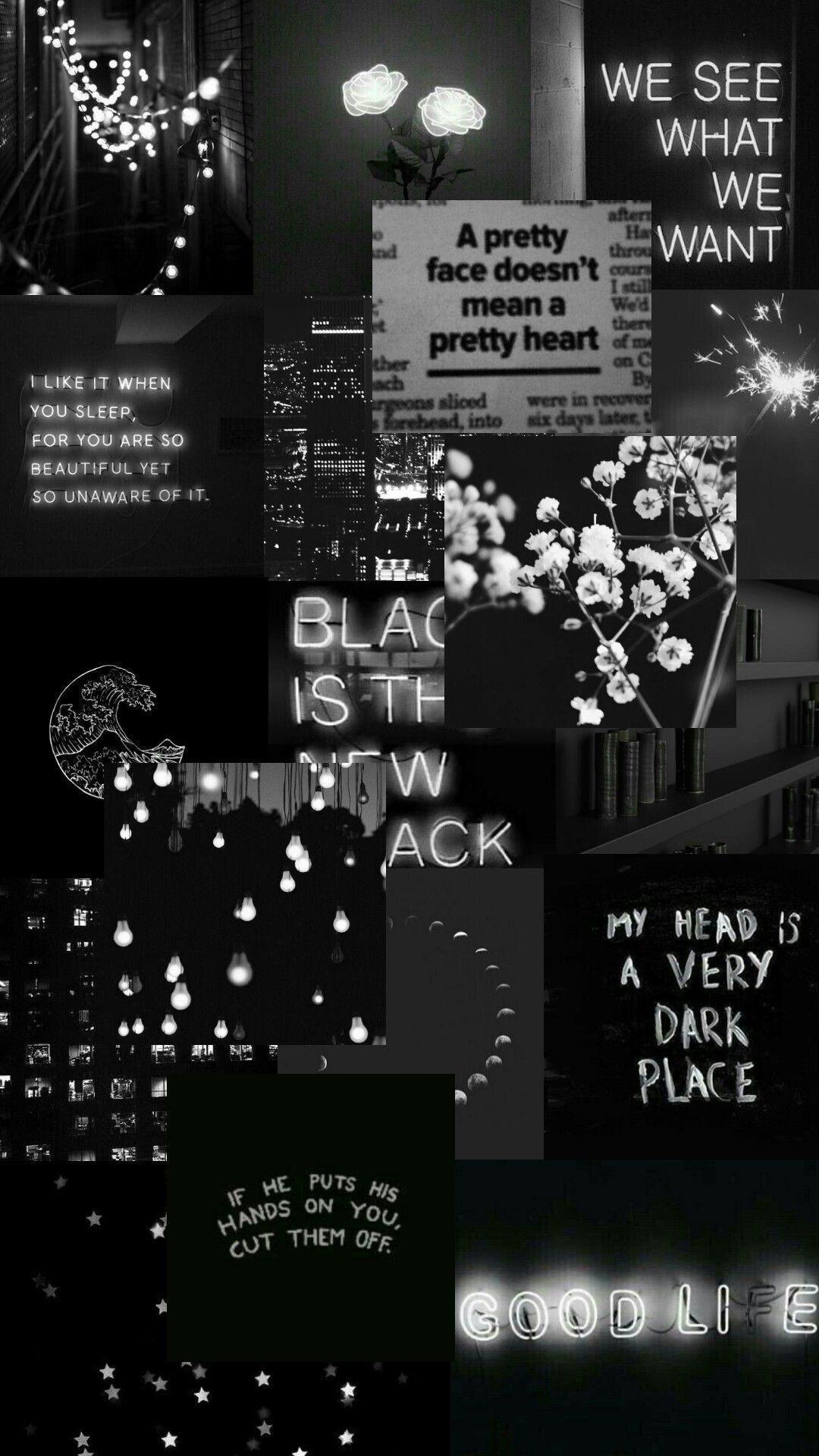 Original Personalised Photo Collage Wallpaper Black And White  फट शयर