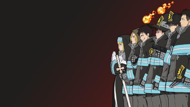 Black Fire Force Wallpaper HD.