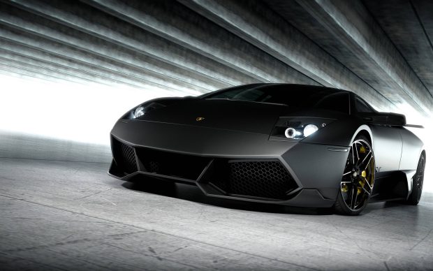 Black Lamborghini Wallpaper HD.