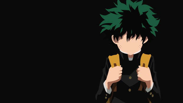 Black Minimalist My Hero Academia Background.