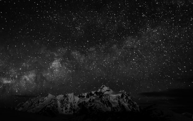 Black Night Sky Background HD.