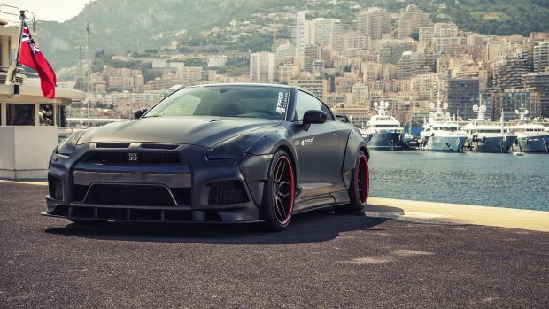 Black Nissan GTR Wallpaper HD.