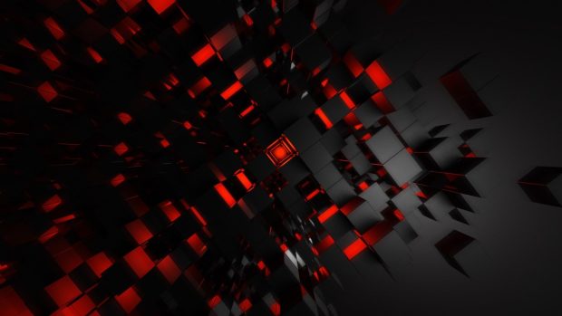 Black Red Abstract Wallpaper HD.
