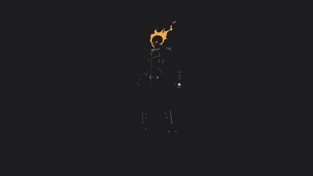 Black Wallpaper Aesthetic Wallpaper HD Ghost Rider.