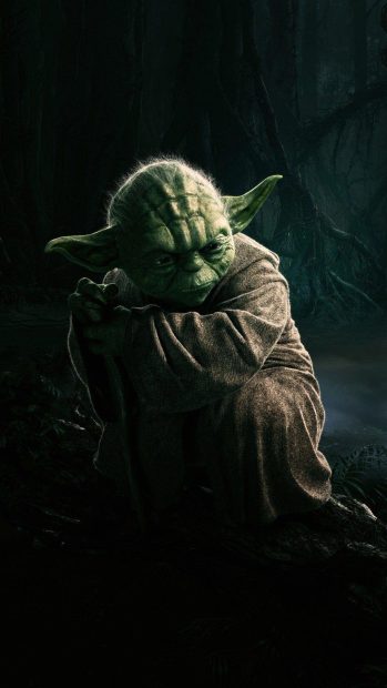 Black Yoda Wallpaper HD.