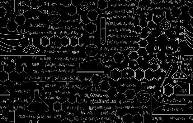 Blackboard Science Wallpaper HD.