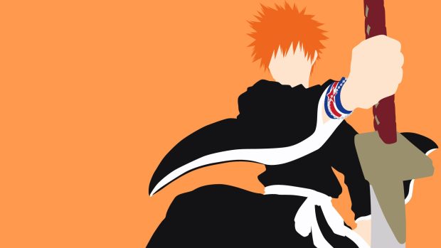 Bleach Minimalist Desktop Wallpaper.