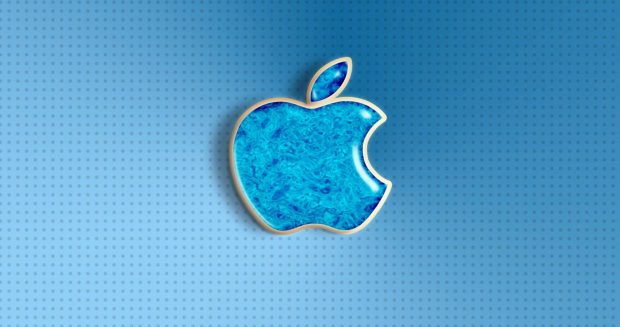 Blue 4K Apple Backgrounds.