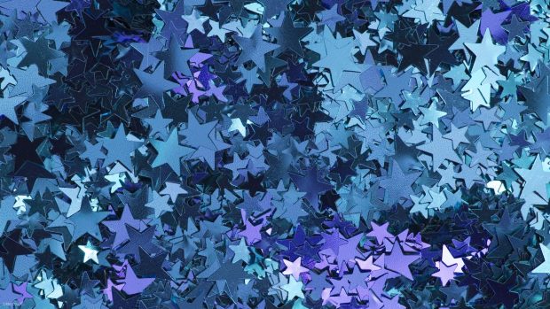 Blue Aesthetic Wallpaper HD Plastic Star.