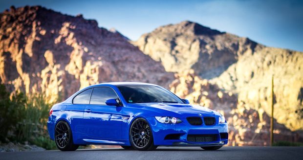 Blue BMW Background 4K.