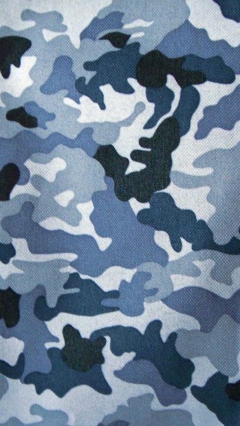 Blue Camouflage Wallpaper HD.