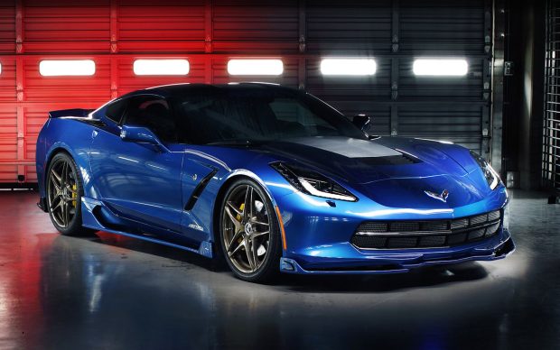 Blue Corvette Wallpaper HD.