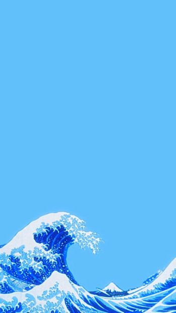 Blue Cute Backgrounds HD Tsunami.