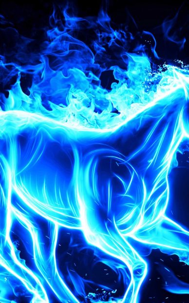 Blue Flame Wallpaper HD.