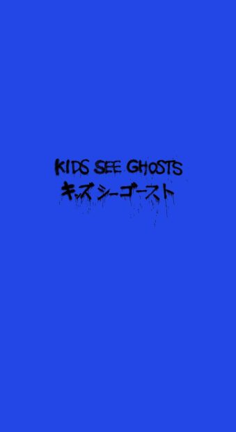 Blue Kids See Ghosts Wallpaper HD.