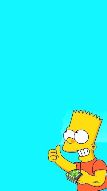 Blue Simpsons Background.