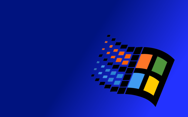 Blue Windows 95 Wallpaper HD.