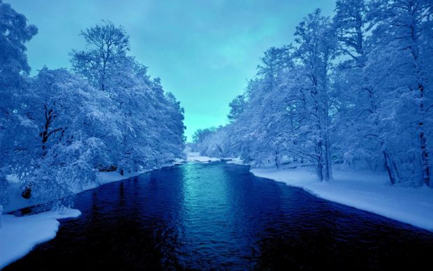 Blue Winter Wallpaper for Mac.