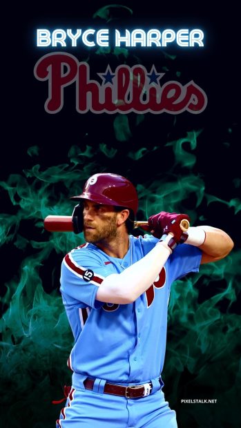 Bryce Harper Background for Mobile.