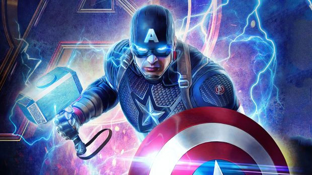 Captain America Avengers Endgame Desktop Wallpaper HD.