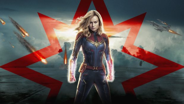 Captain Marvel 4K Wallpaper HD.