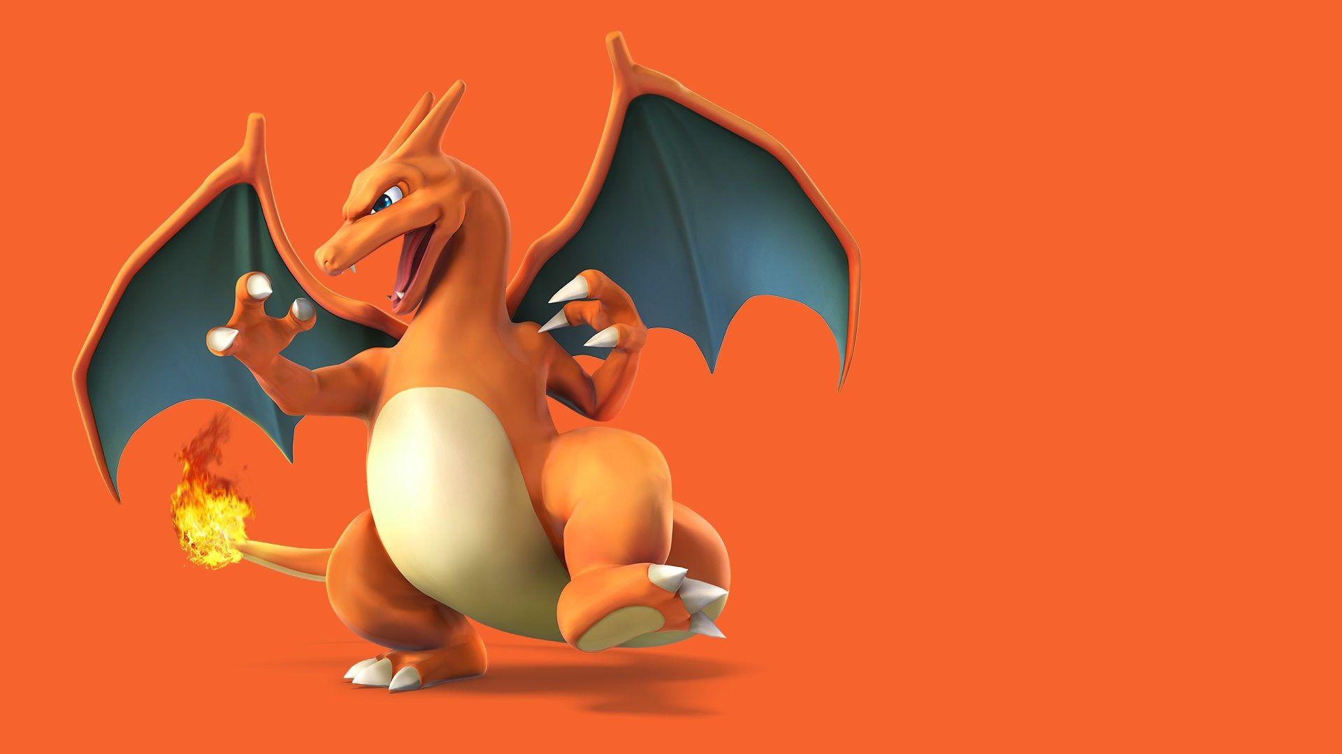 Chiêm ngưỡng bức hình nền Charizard đầy mạnh mẽ và hấp dẫn này, choáng ngợp trước sự uyển chuyển và sự sắc nét của nó.