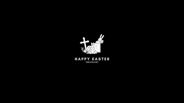 Christian Easter Wallpaper Black And White.