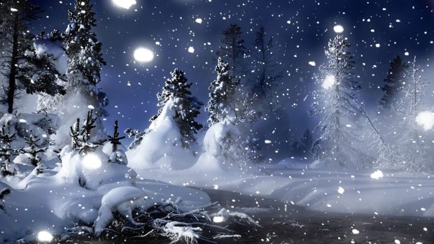 Christmas Cute Snow Wallpaper HD.