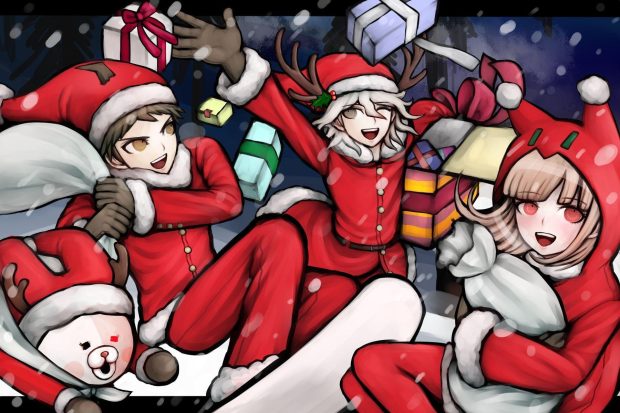 Christmas Danganronpa Wallpaper HD.