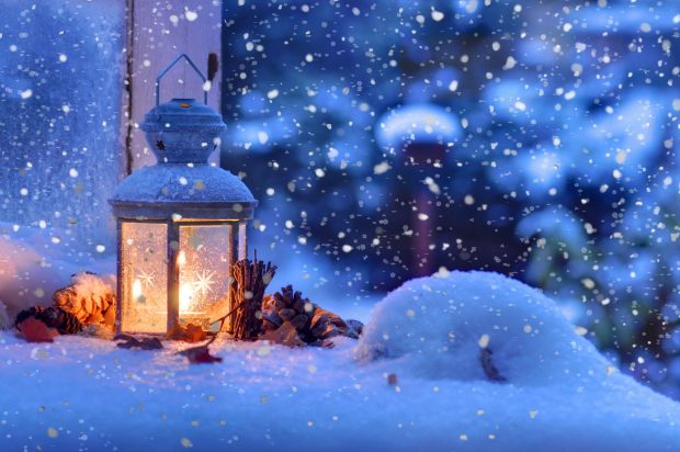 Christmas Snow Background HD.