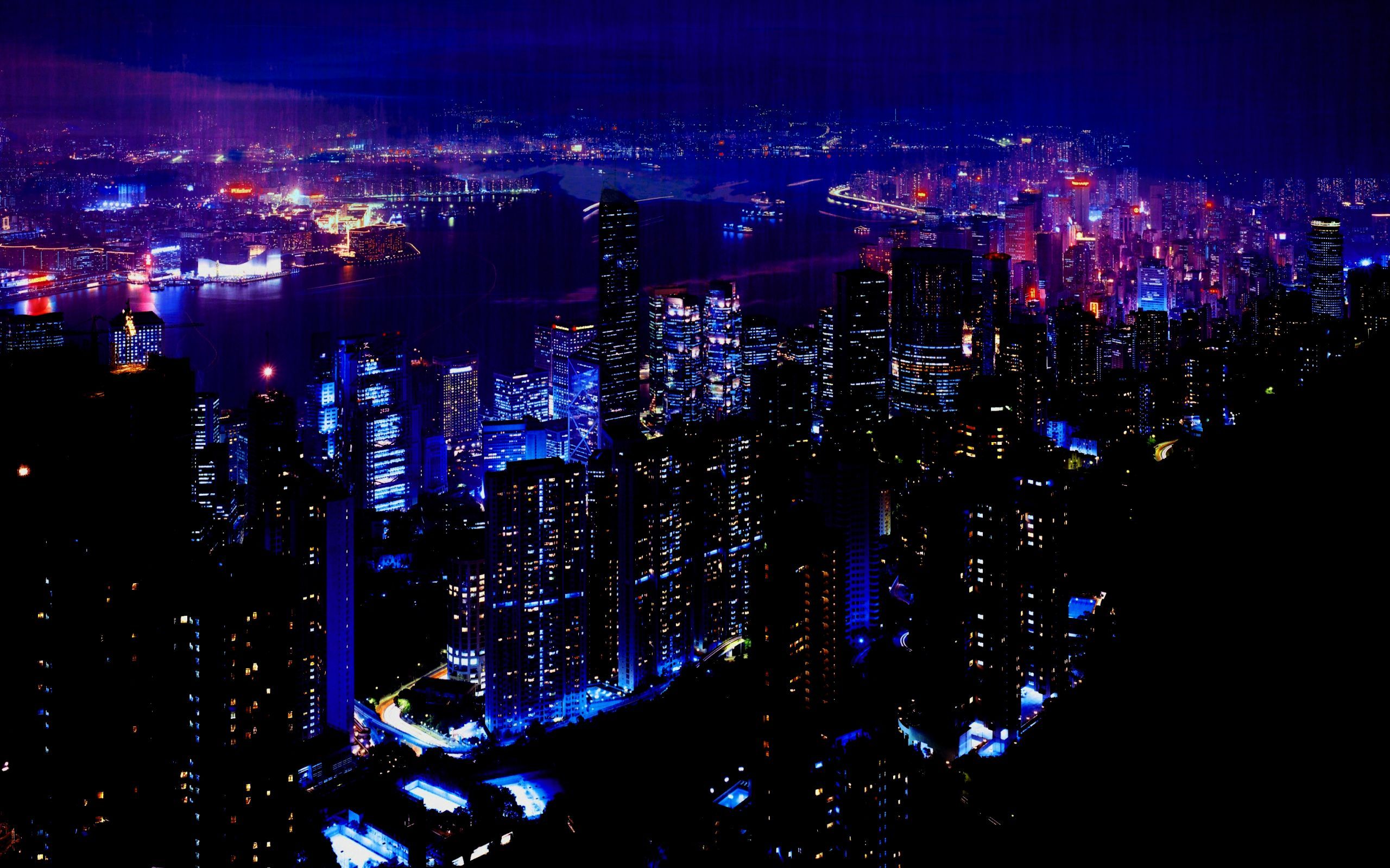 Premium Vector  Beautiful aesthetic night city wallpaper or background