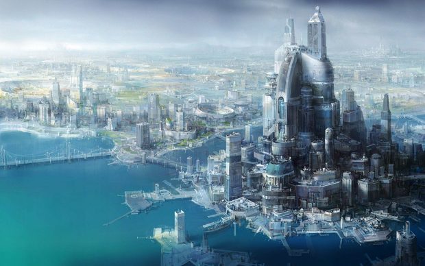 City Futuristic Wallpaper HD.