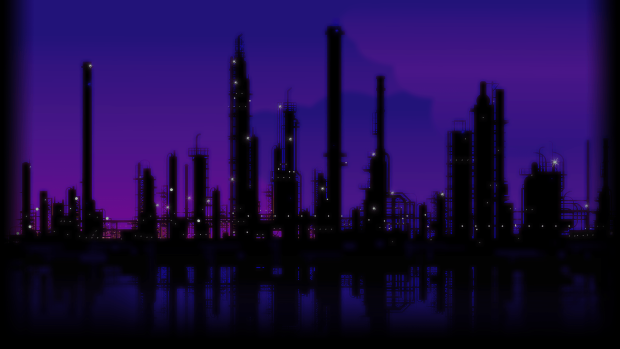 City Purple Aesthetic Wallpaper HD.