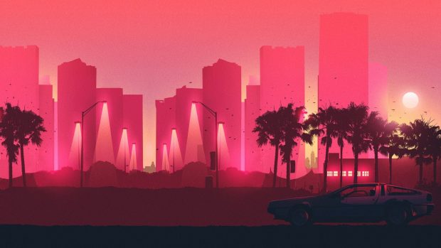 City Red Aesthetic Backgrounds.