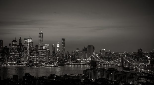 City Wallpaper 4K Black And White.