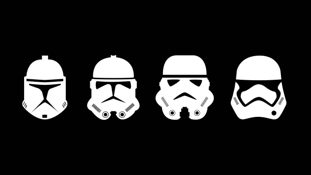 Clone Trooper Minimal Wallpaper HD Free download.