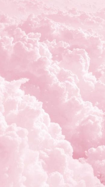 Cloud Aesthetic Pastel Pink Wallpaper HD.