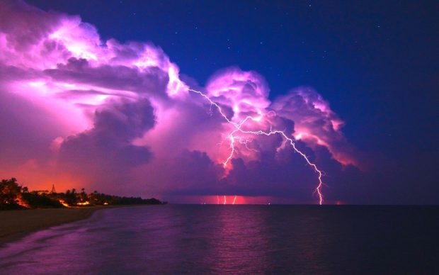 Cloud Lightning Background HD.