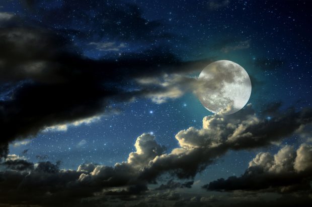 Cloud Moon Wallpaper HD.