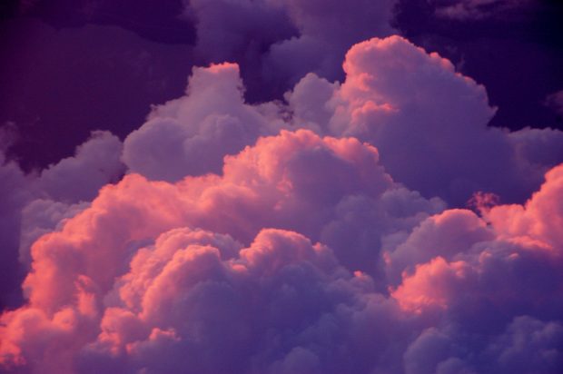 Cloud Pastel Pink Aesthetic Wallpaper HD.