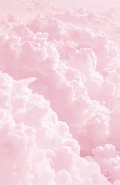 Cloud Pink Aesthetic Background.