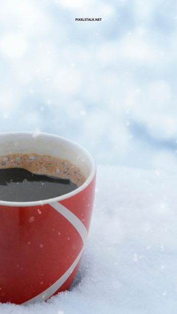 Coffee Winter Wallpaper iPhone.