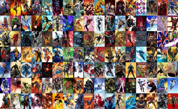 Collage Comic Book Wallpaper HD.