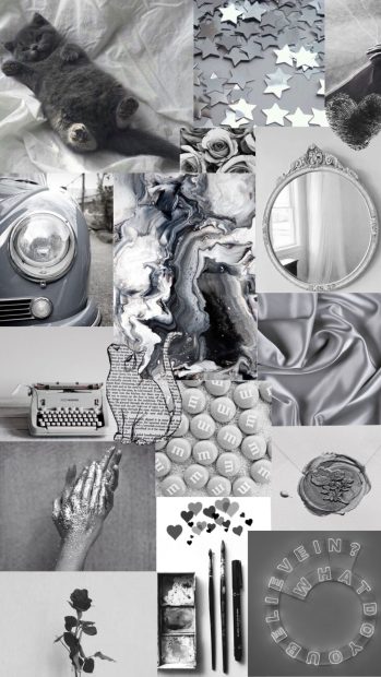 Collage Cute Grey Backgrounds.