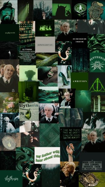 Collage Harry Potter Aesthetic Background.