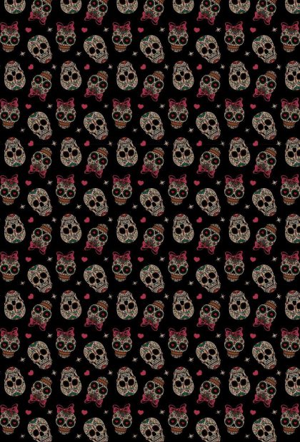 Collage Sugar Skull Wallpaper HD.