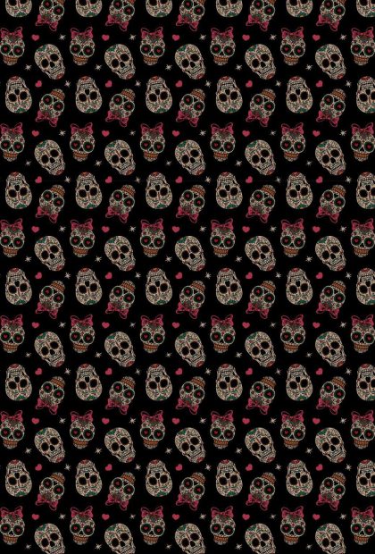 Collage Sugar Skull Wallpaper HD.